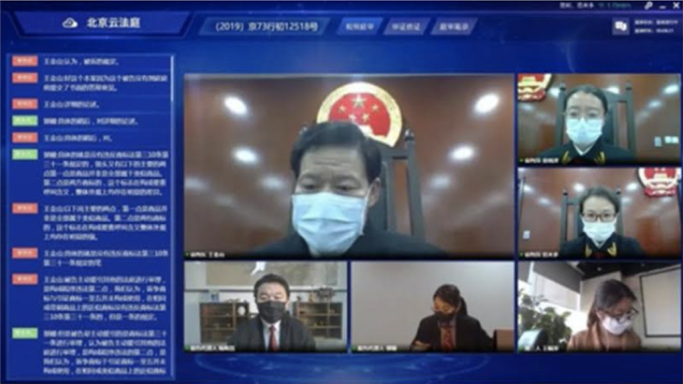 Çin Korona Virüsünden Korunmak İçin: Bulut Mahkeme Kurdu